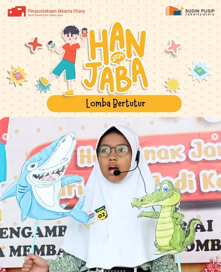 Perayaan Hari Anak Jakarta Membaca (HANJABA) Jakarta Utara
